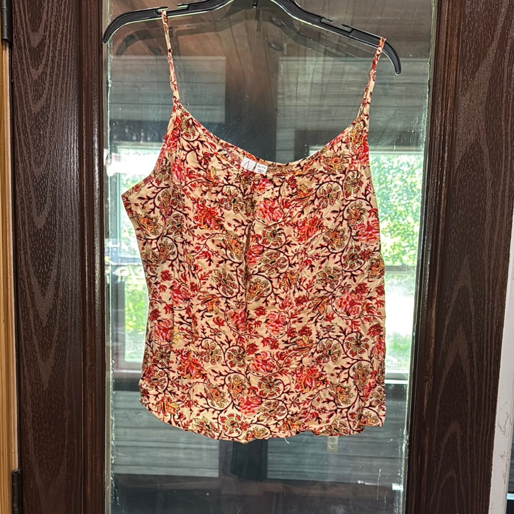 Joie Red and White tank top
